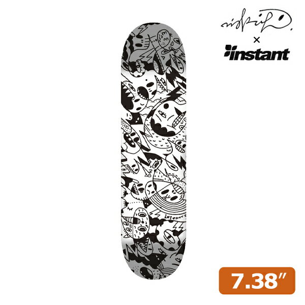 【DISKAH×instant SHIBUYA】SHIBUYA SIXTEEN DECK7.38インチインスタント スケートボード スケボー デッキ SKATEBOARD DECK