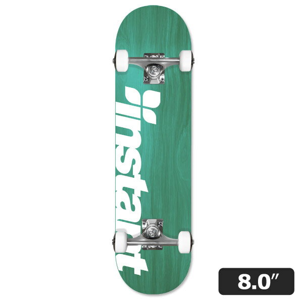 instantORIGINAL LOGO COMPLETE green/white 8.0ץ꡼ȥå ʥꥢ ȥܡ ܡSKATEBOARD DECK COMPLETE