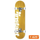 yinstantzORIGINAL LOGO COMPLETE yellow/white 7.625C`Rv[gZbg iA XP[g{[h XP{[SKATEBOARD DECK COMPLETE