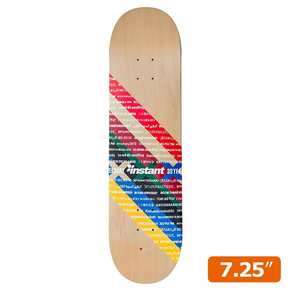 Rakuten - 【INSTANT×7STARS】30TH ANNIV DECK NATURAL 7.25インチ スケートボード スケボー SKATEBOARD DECK