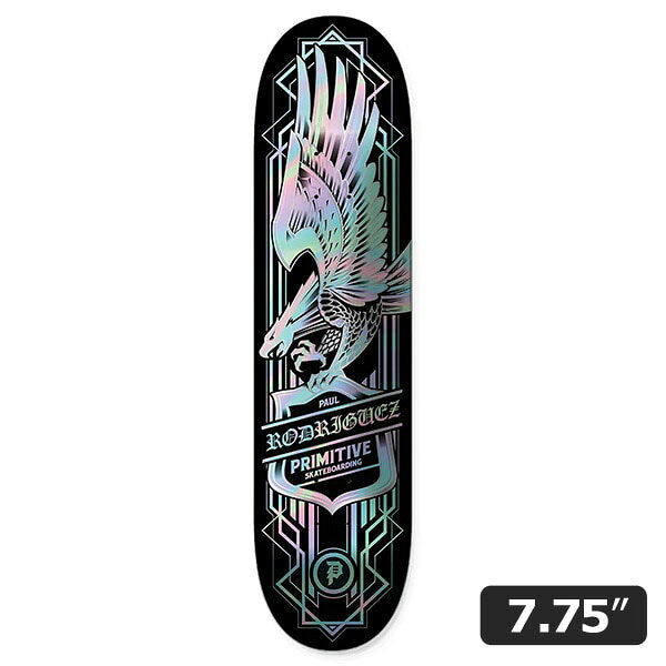 商品詳細【PRIMITIVE｜Paul Rodriguez EAGLE SPECTRA】 2008年にトップスケーターである PAUL RODRIGUEZ が設立したブランド。 World wideに人気のある豪華ライダー陣は世界最強軍団と呼ぶに相応しいチーム。 TIAGO LEMOS、MILES SILVAS、CARLOS RIBEIRO、WADE DESARMO、SPENCER HAMILTON、FRANKY VILLANI、TRENT MCCLUNG、ROBERT NEAL、BRIAN PEACOCK、山下 京之助などの名だたるライダーが揃っています。 デッキサイズ(インチ) ・Width：7.75" ・Length：31.0" ・Wheelbase：13.75" ＊1インチ＝約2.54cm 在庫に関して当店販売商品は実店舗と在庫を共有しております。また、メーカーからのお取り寄せでのご用意となる商品もございます。お申し込み頂きました商品が、「販売終了/在庫完売」等でご用意ができない場合もございます。 その際はキャンセルのご連絡をさせて頂く事もございます。予めご了承ください。画像に関して掲載しております画像はサンプル画像となります。お手持ちのディスプレイや周辺機器の設定により実商品と色合い等に若干誤差が生じる場合がございます。