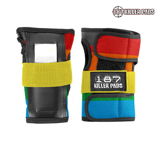 【187 KILLER PADS】WRIST GUARDカラー:rainbowプロテクター 肘 膝 キッズ 子供スケートボード スケボー SKATEBOARD 【187 KILLER PADS】WRIST GUARDカラー:rainbowプロテクター 肘 膝 キッズ 子供スケートボード スケボー SKATEBOARD