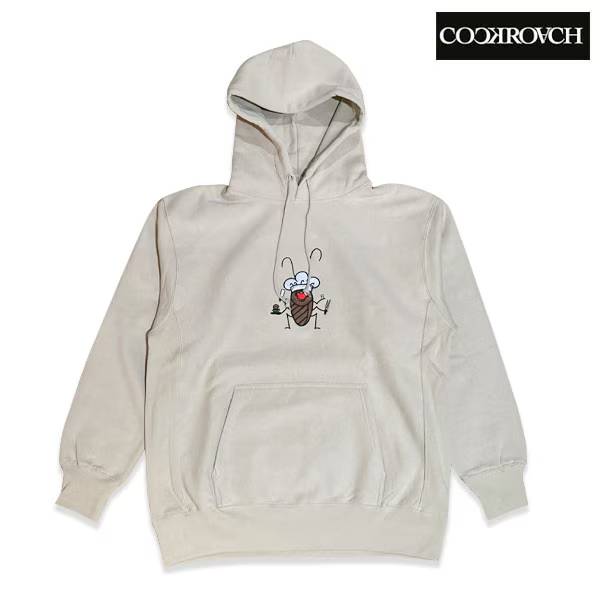 COCK HOODIE smoke beige コックローチ フーディー パーカー スケートボード スケボー SKATEBOARD