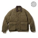 QUILTED WARDEN JACKET oliveディアスポラ スケートボードジャケット アウター