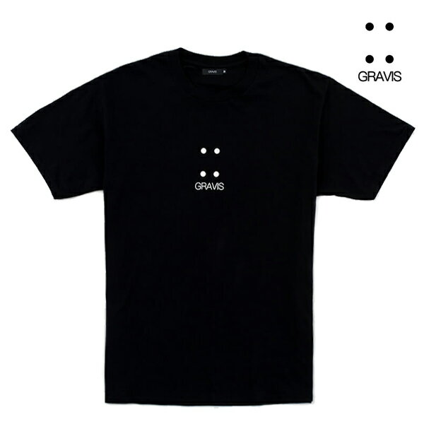 【GRAVIS】4 DOTS Teeカラー：black/whiteグ