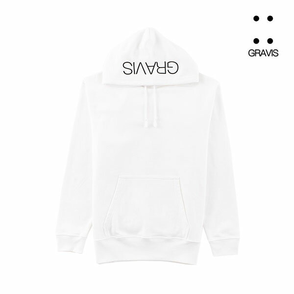 【GRAVIS】HOODED SWEATSHIRTカラー：white/b