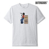 【BUTTER GOODS】ROUND BEAT TEE カラー：ash grey バターグッズ Tシャツ 半袖 スケートボード スケボー SKATEBOARD