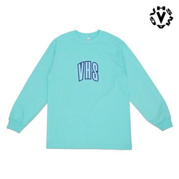 【VHS MAG】VHS L/S TEE カラー：mint ブイエッチエスマグ ティーシャツ 長袖 スケートボード スケボー SKATEBOARD