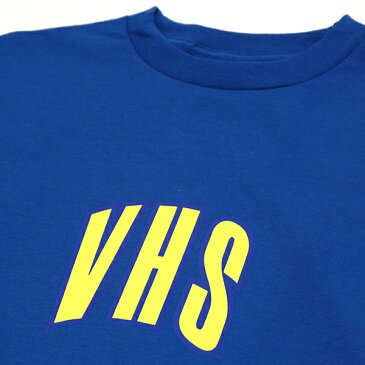 【VHS MAG】VHS L/S TEE カラー：blue ブイエッチエスマグ ティーシャツ 長袖 スケートボード スケボー SKATEBOARD