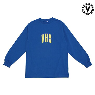 【VHS MAG】VHS L/S TEE カラー：blue ブイエッチエスマグ ティーシャツ 長袖 スケートボード スケボー SKATEBOARD