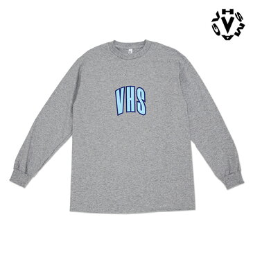 【VHS MAG】VHS L/S TEE カラー：heather grey ブイエッチエスマグ ティーシャツ 長袖 スケートボード スケボー SKATEBOARD