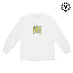 【VHS MAG】VHS L/S TEE カラー：white ブイエッチエスマグ ティーシャツ 長袖 スケートボード スケボー SKATEBOARD