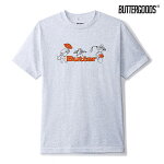 【BUTTER GOODS】MUSHROOMS TEE カラー：grey バターグッズ Tシャツ 半袖 スケートボード スケボー SKATEBOARD