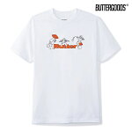 【BUTTER GOODS】MUSHROOMS TEE カラー：white バターグッズ Tシャツ 半袖 スケートボード スケボー SKATEBOARD