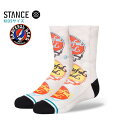 【STANCE】DEAD HEAD KIDS vintage whiteスタンス キッズ ソックス 靴下 スケートボード スケボー SKATEBOARD