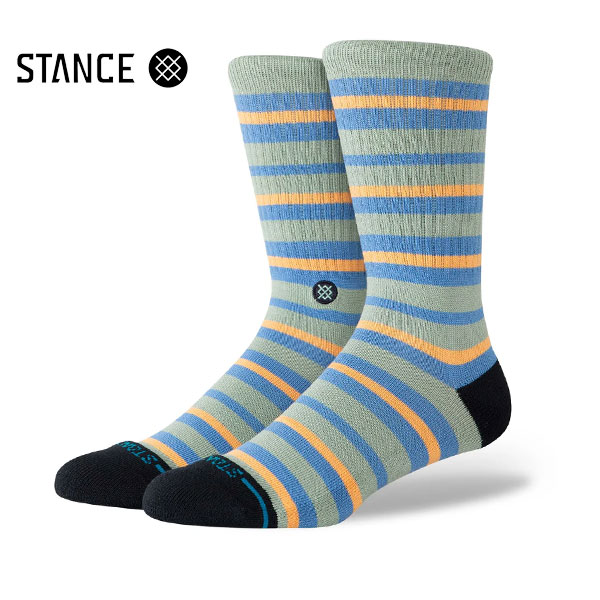 【STANCE】BRETT CREW Light green スタンス 靴下 スケートボード スケボー SKATEBOARD
