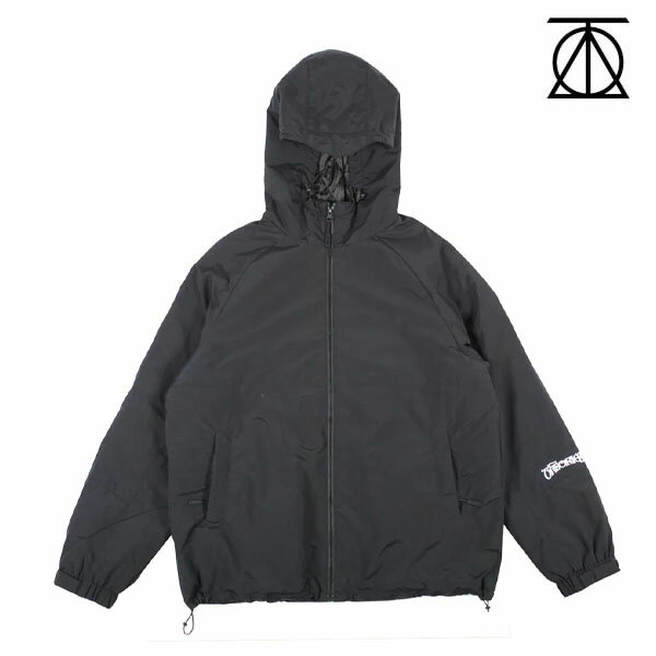 SECRETUM HOODED JACKET blackセオリーズ スケートボードジャケット アウター