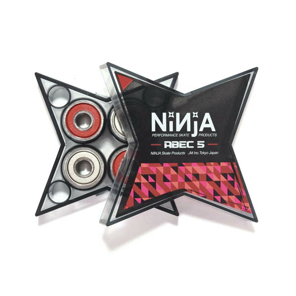 【NINJA】BEARING ABEC5 GREASE TYPE ニンジャ ベアリング BEARING スケートボード スケボー SKATEBOARD