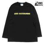 【asics skatebording】SK8 LONG SLEEVE TOP カラー：performance black アシックス スケートボーディング Tシャツ 長袖 スケートボード スケボー SKATEBOARD