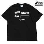 【asics skatebording】SK8 SHORT SLEEVE TOP カラー：performance black アシックス スケートボーディング Tシャツ 半袖 スケートボード スケボー SKATEBOARD