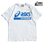 【asics skatebording】SK8 SHORT SLEEVE TOP カラー：brilliant white アシックス スケートボーディング Tシャツ 半袖 スケートボード スケボー SKATEBOARD