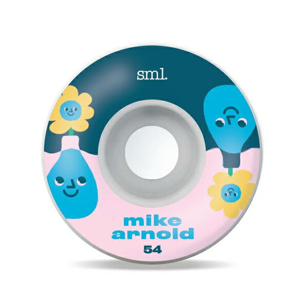 商品詳細 【sml. wheel｜Mike Arnold TOONIES】 2009年にJames Craigらがスタートさせたウィールカンパニー"sml. wheel"。 【OG FORMULA】 高いリバウンド機能を持ちパンクしづらい高品質ウィールです。 サイズ：53mm / 99a V-Cut SHAPE 在庫に関して 当店販売商品は実店舗と在庫を共有しております。また、メーカーからのお取り寄せでのご用意となる商品もございます。お申し込み頂きました商品が、「販売終了/在庫完売」等でご用意ができない場合もございます。 その際はキャンセルのご連絡をさせて頂く事もございます。予めご了承ください。 画像に関して 掲載しております画像はサンプル画像となります。お手持ちのディスプレイや周辺機器の設定により実商品と色合い等に若干誤差が生じる場合がございます。