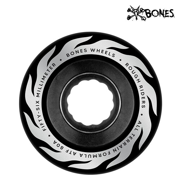 商品詳細 【 BONES All-Terrain Formula / ROUGH RIDERS 】 All-Terrain Formulaシリーズとは、特別な軟質ウレタウンを使用し、路面の質に左右されず高い走破性を誇るBONESのクルーズウィール。 さらにこの「ラフライダー」は接着材、ハブ径、コア幅、等、あらゆる面で研究を重ねた結果「不整地」*ROUGH（荒い）な路面での走破性が格段にアップ。 BONESが誇る最強のクルーズウィールです。 サイズ：56mm(幅40mm) / 59mm(幅44mm) *59mmのみ￥10,780（税込） 硬度：80a （ソフトウィール） 在庫に関して 当店販売商品は実店舗と在庫を共有しております。また、メーカーからのお取り寄せでのご用意となる商品もございます。お申し込み頂きました商品が、「販売終了/在庫完売」等でご用意ができない場合もございます。 その際はキャンセルのご連絡をさせて頂く事もございます。予めご了承ください。 画像に関して 掲載しております画像はサンプル画像となります。お手持ちのディスプレイや周辺機器の設定により実商品と色合い等に若干誤差が生じる場合がございます。