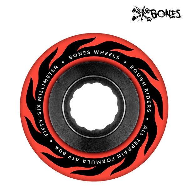 商品詳細 【 BONES All-Terrain Formula / ROUGH RIDERS 】 All-Terrain Formulaシリーズとは、特別な軟質ウレタウンを使用し、路面の質に左右されず高い走破性を誇るBONESのクルーズウィール。 さらにこの「ラフライダー」は接着材、ハブ径、コア幅、等、あらゆる面で研究を重ねた結果「不整地」*ROUGH（荒い）な路面での走破性が格段にアップ。 BONESが誇る最強のクルーズウィールです。 サイズ：56mm(幅40mm) / 59mm(幅44mm) *59mmのみ￥10,780（税込） 硬度：80a （ソフトウィール） 在庫に関して 当店販売商品は実店舗と在庫を共有しております。また、メーカーからのお取り寄せでのご用意となる商品もございます。お申し込み頂きました商品が、「販売終了/在庫完売」等でご用意ができない場合もございます。 その際はキャンセルのご連絡をさせて頂く事もございます。予めご了承ください。 画像に関して 掲載しております画像はサンプル画像となります。お手持ちのディスプレイや周辺機器の設定により実商品と色合い等に若干誤差が生じる場合がございます。