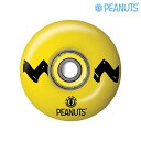 【ELEMENTxPEANUTS】 CHARLIE WHEEL&BEARING 52mmエレメント ピーナッツ スケートボード スケボーハード ウィール