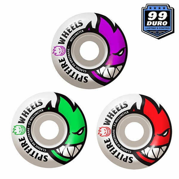 【SPITFIRE】BIGHEAD 99DU サイズ：52mm/53mm/54mm スピット ファイアーウィール パーツ WHEEL スケートボード スケボー SKATEBOARD