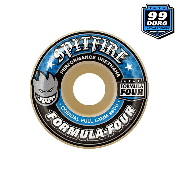 FORMULA FOUR 99DURO CONICAL FULL SHAPE スピット ファイアー フォーミュラ フォー ウィール コニカル フル パーツ WHEEL スケートボード スケボー SKATEBOARD