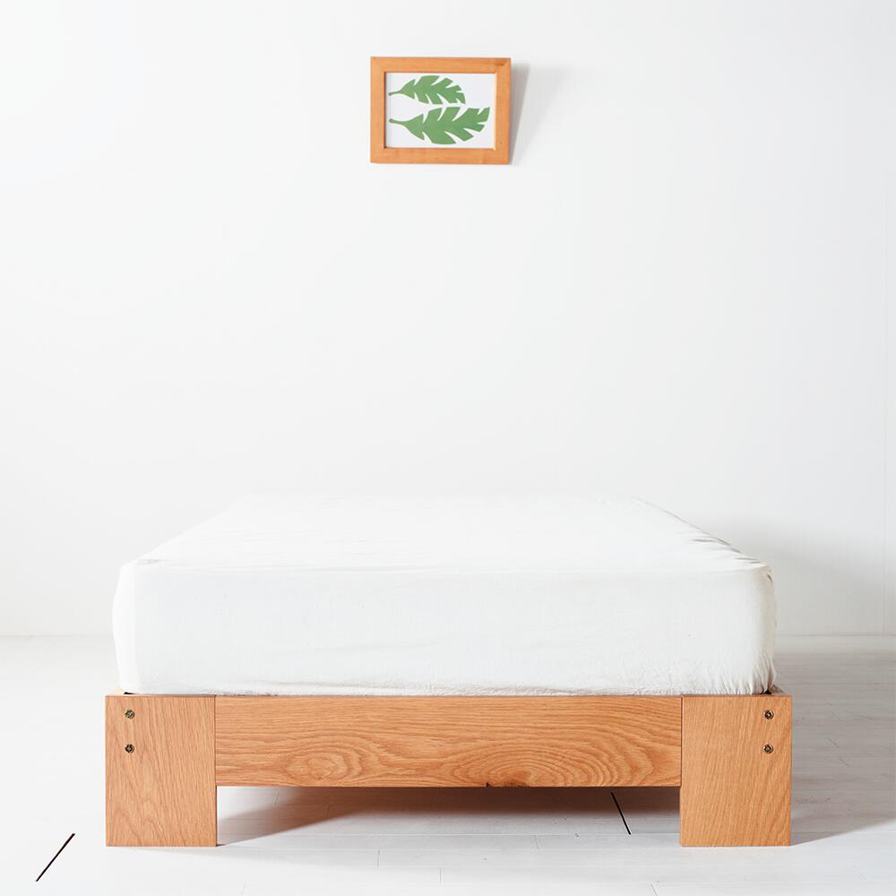 【送料無料/日本製】NO1 DY Bed すのこベッド シングルベッド ベッドフレーム  オーク無垢材 杉すのこ 天然木 Low type  bed frame  single bed [2]