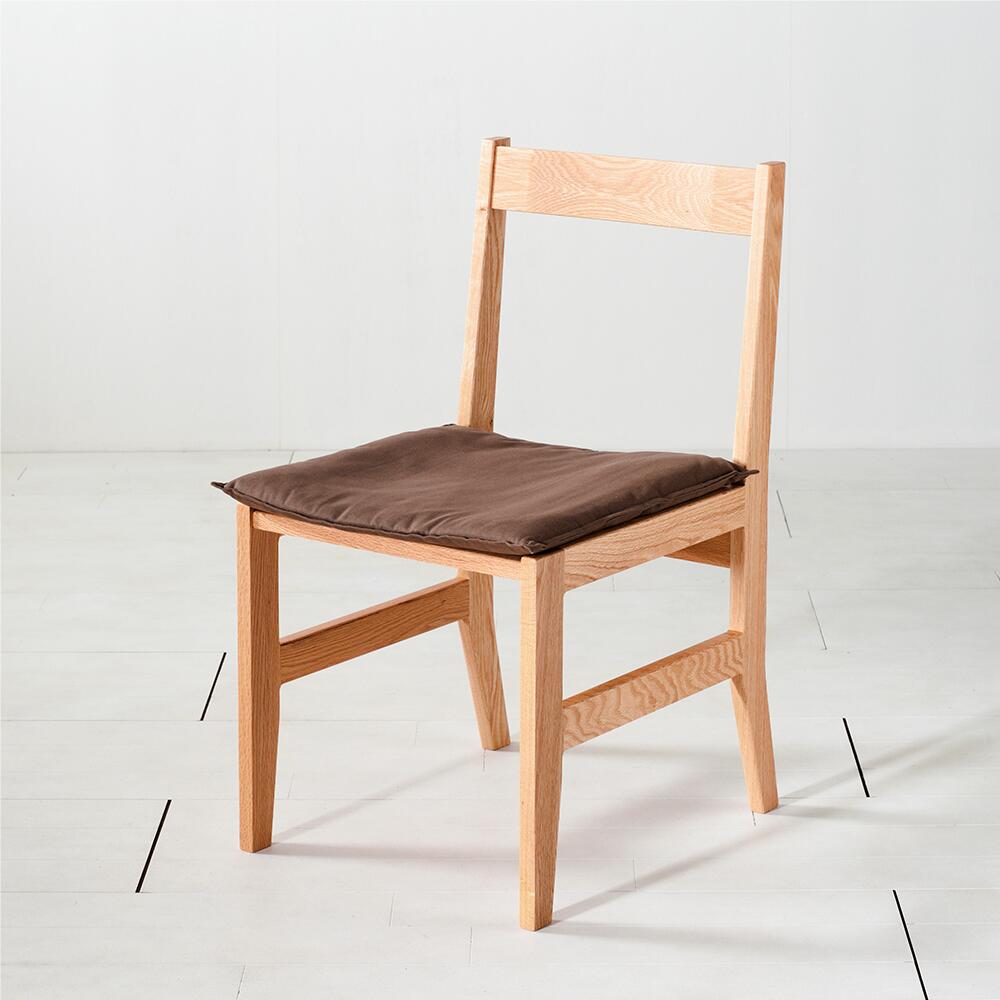 【送料無料/日本製】NO1チェア オーク材 無垢 ダイニングチェア おしゃれ 北欧 シンプルモダン ナチュラル 木製チェア 木製座面 国産 工場直売 完成品 [2]