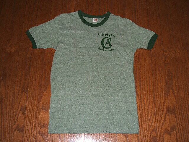 HANES(ヘインズ) 1970年代実物ビンテージ 古着リンガーTシャツ