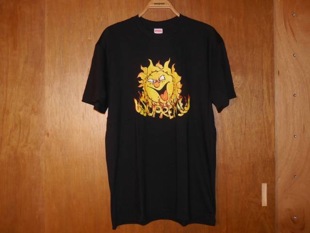 Rakuten - SUPREME(シュプリーム) Tシャツ Sun Tee(太陽Tシャツ) Black(ブラック黒) MADE IN USA(アメリカ製) 2020年秋冬モデル(2020AW) Lサイズ【中古】
