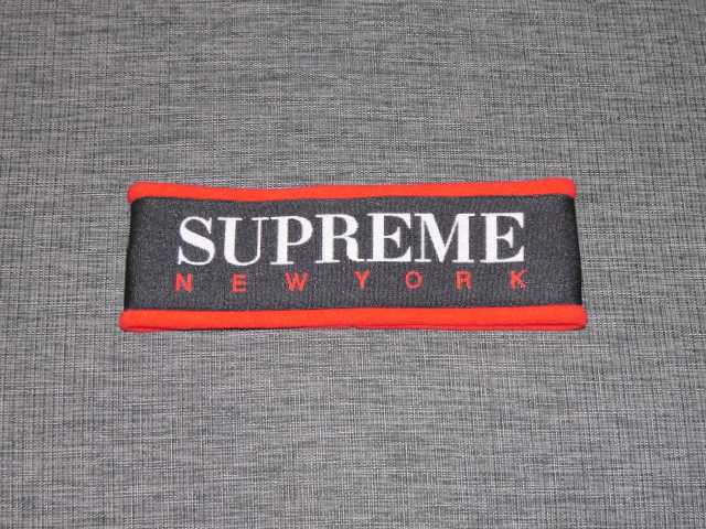 SUPREME(シュプリーム) Fleece Headband Black×Red(フルースヘッドバンド[ヘアバンド] 黒ブラック×赤レッド) 2016年AW【中古】