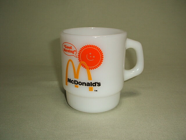 Fire king(ファイヤーキング)×McDonald's(マクドナルド) マグカップ 1970年代-1986年製 実物ビンテージ【中古】のサムネイル