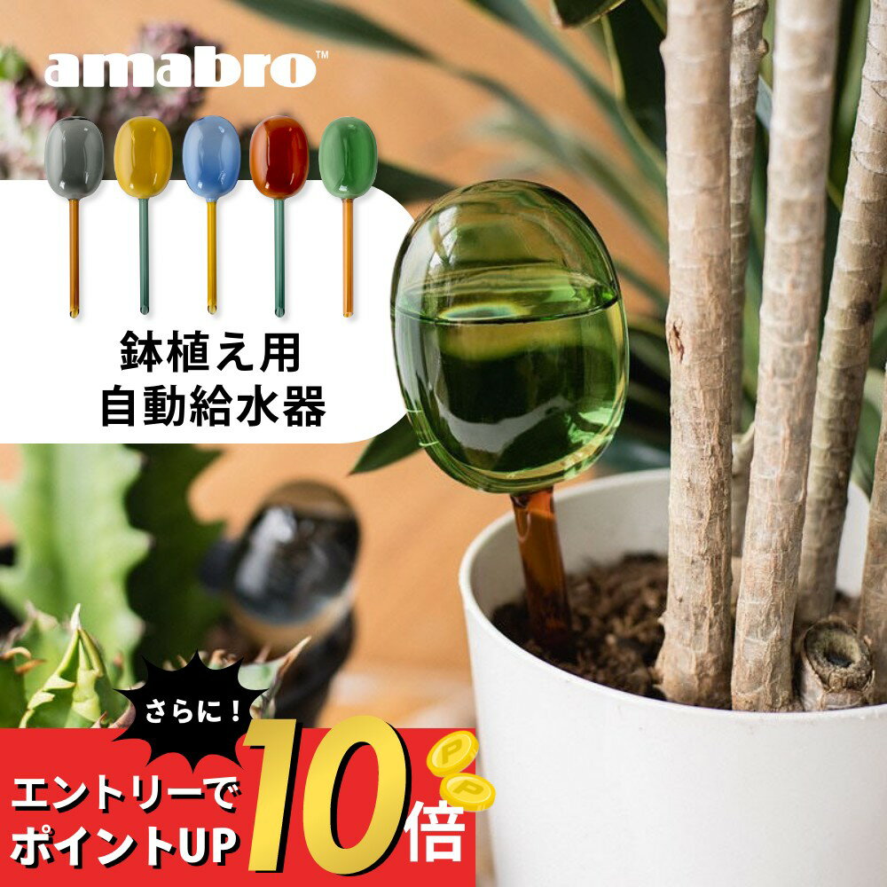 【マラソン最大P19!要エントリー】amabro アマブロ 2トーン ディスペンサー 鉢植え用 自動給水器 水差し 鉢植え 留守 水やり 園芸用品 自動 植木 観葉植物 花 多肉植物 TWO TONE WATER DISPENS…