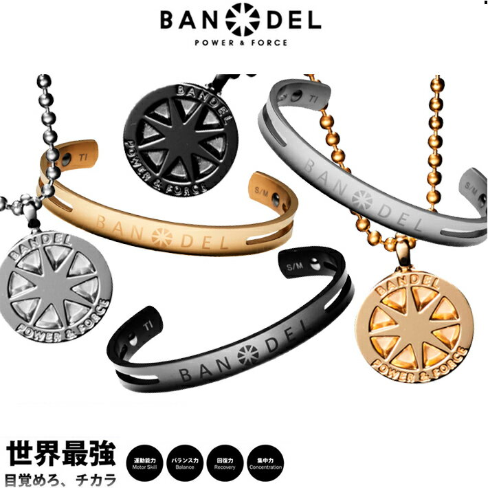 【レビュー特典】BANDEL バンデル チタン ネックレス バングル set アスリート バランス  ...