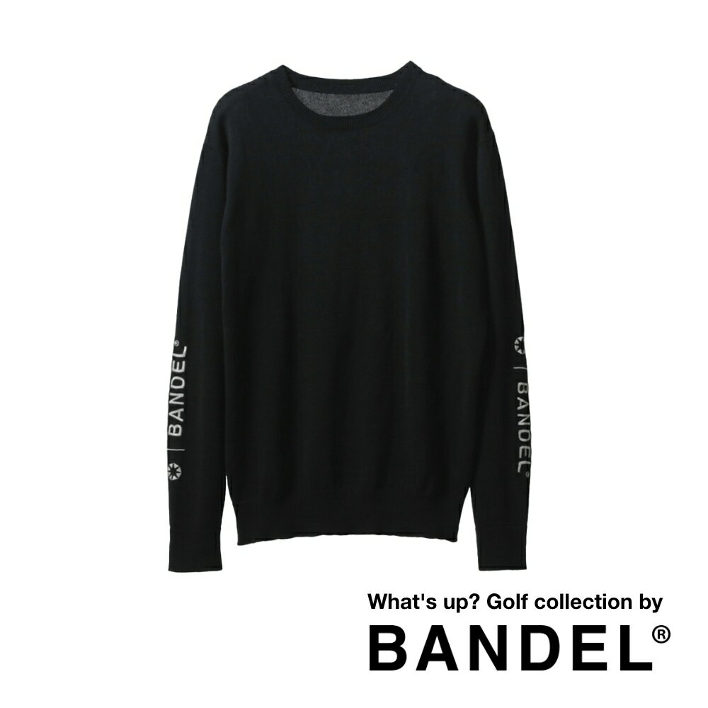 バンデル ゴルフ BANDEL golf クルーネックニット BASIC CREW NECK KNIT BGI-BCKTゴルフウェア メンズ レディース大きいサイズ 秋冬 長袖 トップス カシミアタッチ 保温性 コットン おしゃれ カジュアル