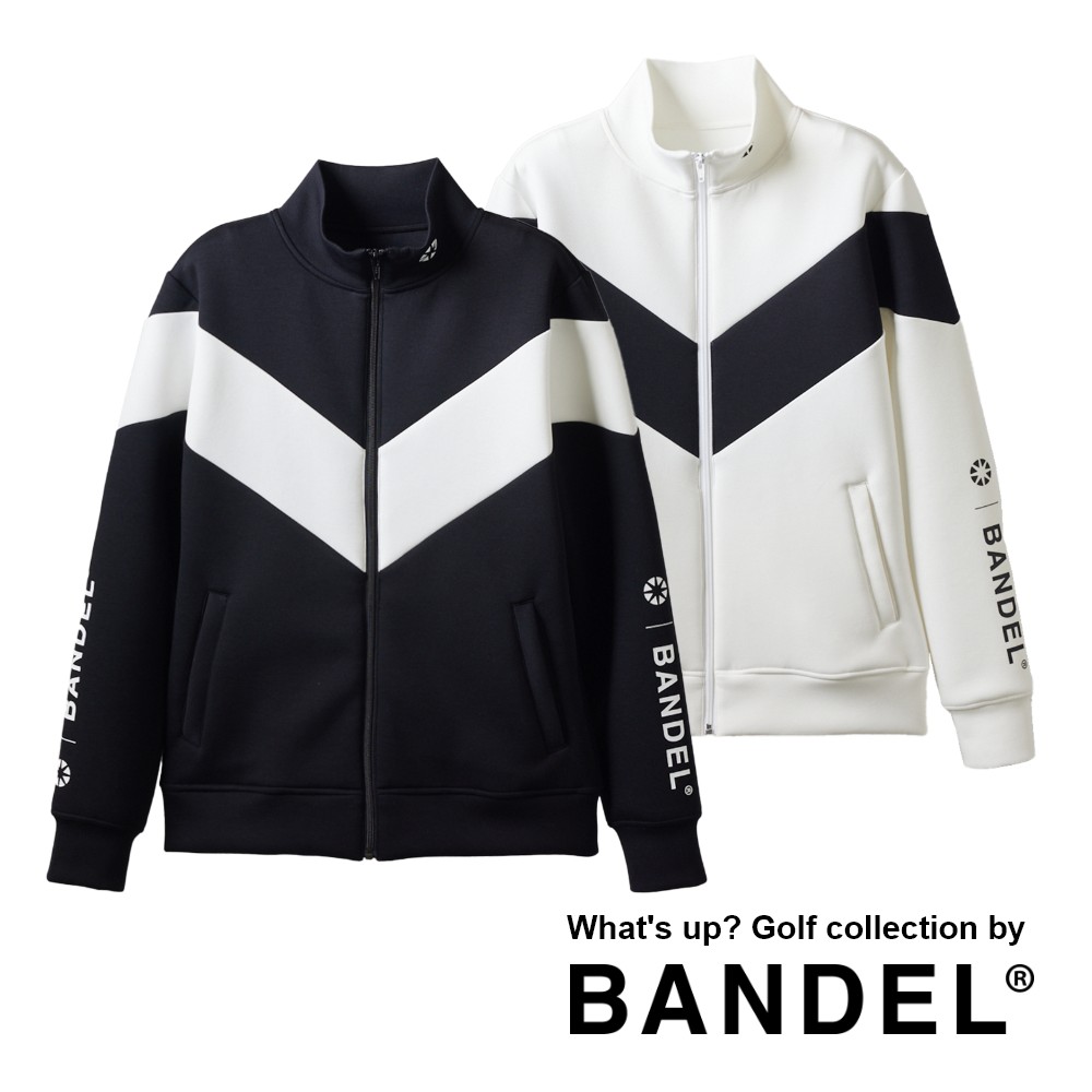 【マラソン10％クーポン】【レビュー特典】BANDEL バンデル ブルゾン V SWITCH STAND COLLAR BLOUSON BGI-3AVZBSゴルフウェア ブルゾン アウター ジップ 伸縮 ストレッチ 軽量 羽織 上着 ブラック ホワイト