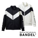 【マラソン10％Off!】【レビュー特典】BANDEL バンデル ブルゾン V SWITCH STAND COLLAR BLOUSON BGI-3AVZBSゴルフウェア ブルゾン アウター ジップ 伸縮 ストレッチ 軽量 羽織 上着 ブラック ホワイト