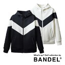 【レビュー特典】BANDEL バンデル パーカー V SWITCH FULL ZIP PARKA BGI-3AVZPKゴルフウェア パーカー アウター ジップ フード 伸縮 ストレッチ 軽量 ブラック ホワイト