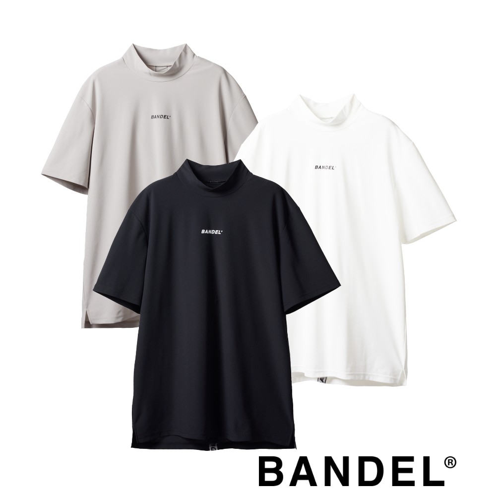 【マラソン最大P19 要エントリー】【レビュー特典】バンデル ゴルフ BANDEL golf モックネック STRAIGHT LOGO S/S MOCK NECK SHIRTS BGS-4SLTMCゴルフ スポーツ メンズ 半袖 カットソー ゴルフウェア BLACK BEIGE WHITE ブラック ベージュ ホワイト