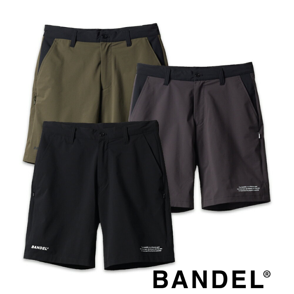 バンデル ゴルフ BANDEL golf ショーツ VENTILATION WOVEN HALF PANTS BGS-4SVWHPゴルフ スポーツ メンズ 短パン ハーフパンツ ゴルフウェア BLACK CHARCOAL KHAKI ブラック グレー カーキ