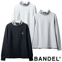 【マラソン中10%Off】【レビュー特典】バンデル ゴルフ モックネック 長袖 レディース UVカット 保温 軽量 WOMENS JACQUARD RIB L/...