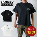 【レビュー特典】BANDEL バンデル MESSED LOGO S/S TEE BAN-5SMLTTシャツ 半袖 オーガニックコットン100% プリント ストリート バックデザイン メンズ ブラック ホワイト
