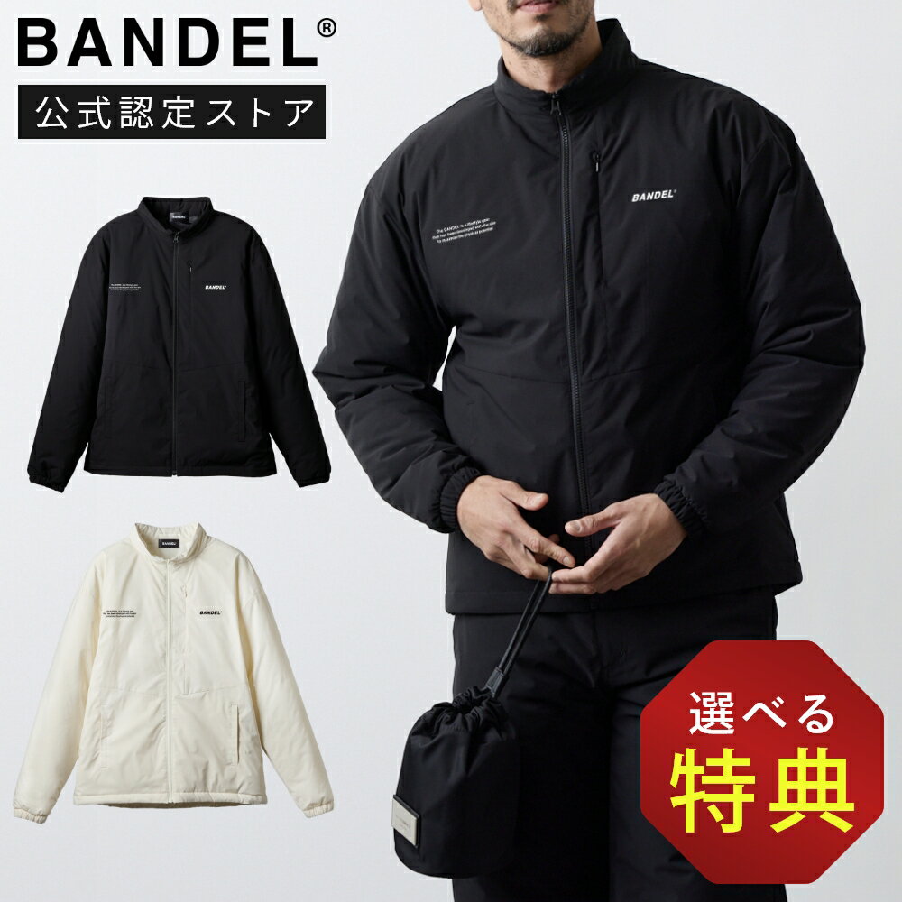 【BKフライデー10％割】【レビュー特典】BANDEL GOLF バンデル ゴルフ INSULATED VENTILATION JACKET BGS-5AIVJTジャケット アウター フルジップ ベンチレーションポケット 撥水 防風 軽量 冬ゴルフ セットアップ ワッペン プリント メンズ ブラック ベージュ