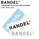 【レビュー特典】BANDEL バンデル スタンダードロゴ カッティングステッカーシール sticker logo 車 バイク 耐水性 クーラーボックス ブラック ホワイト トレーニング アスリート バランス