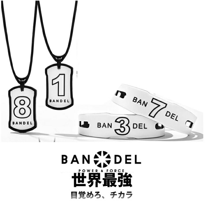 バンデル ナンバー ブレスレット ブラックxホワイト リバーシブル BANDEL リニューアル モデル ギフト プレゼント 正規品 正規代理店